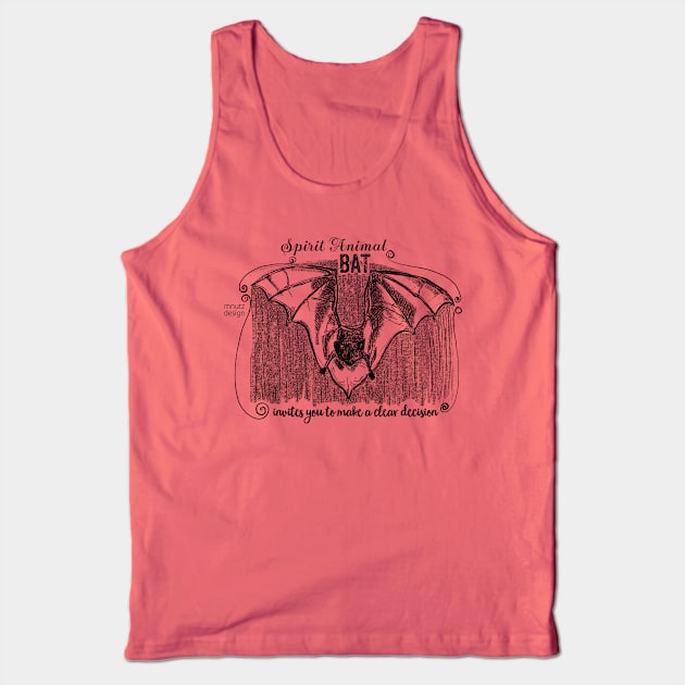 Spirit animal Bat black Tank Top by mnutz